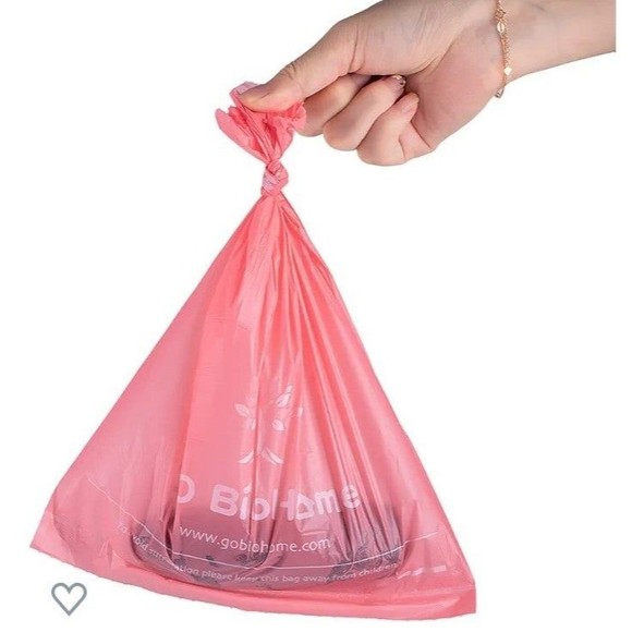 60 Compostable Dog Waste Bags - Pink - Picture 5 of 7